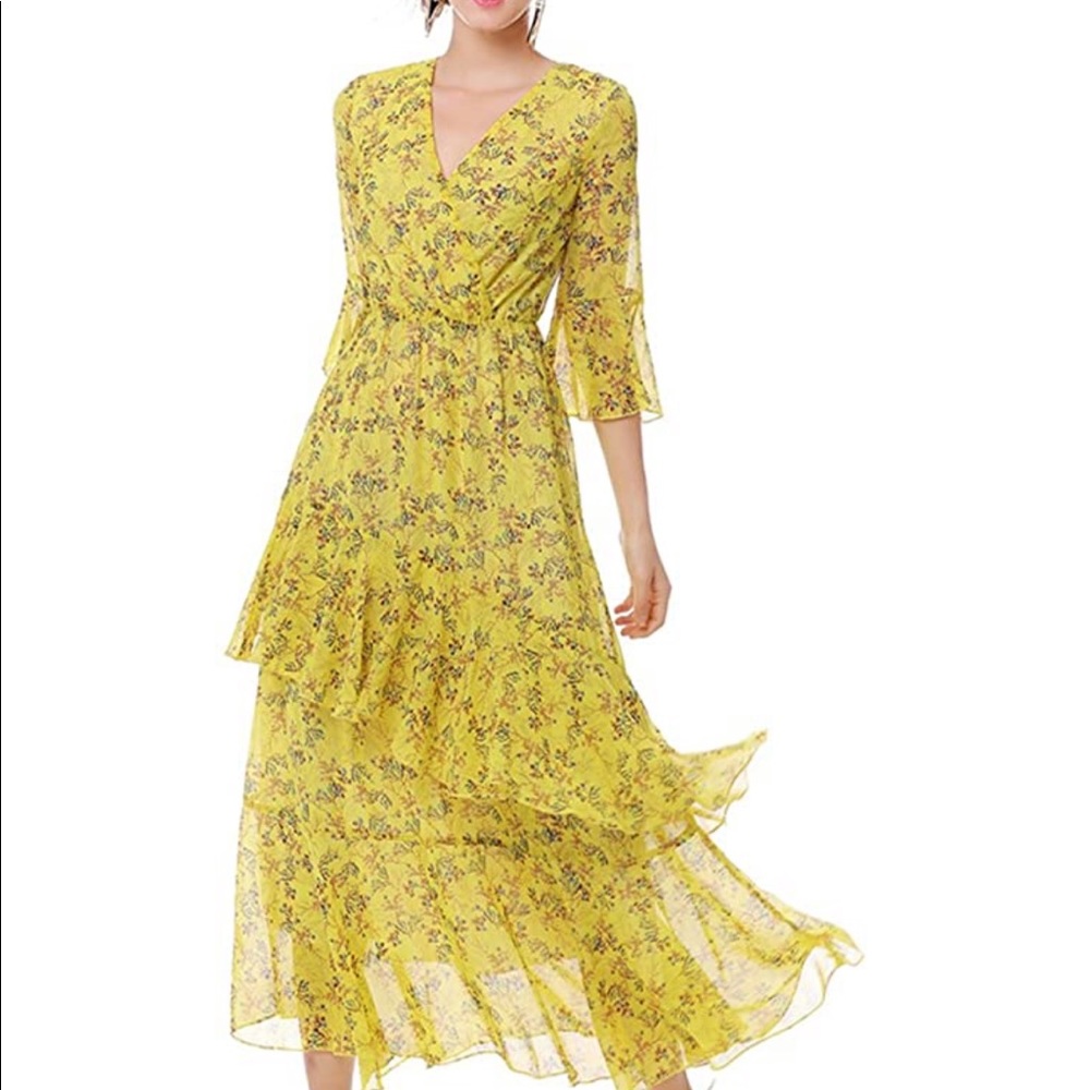 Flowy Ruffle Dress